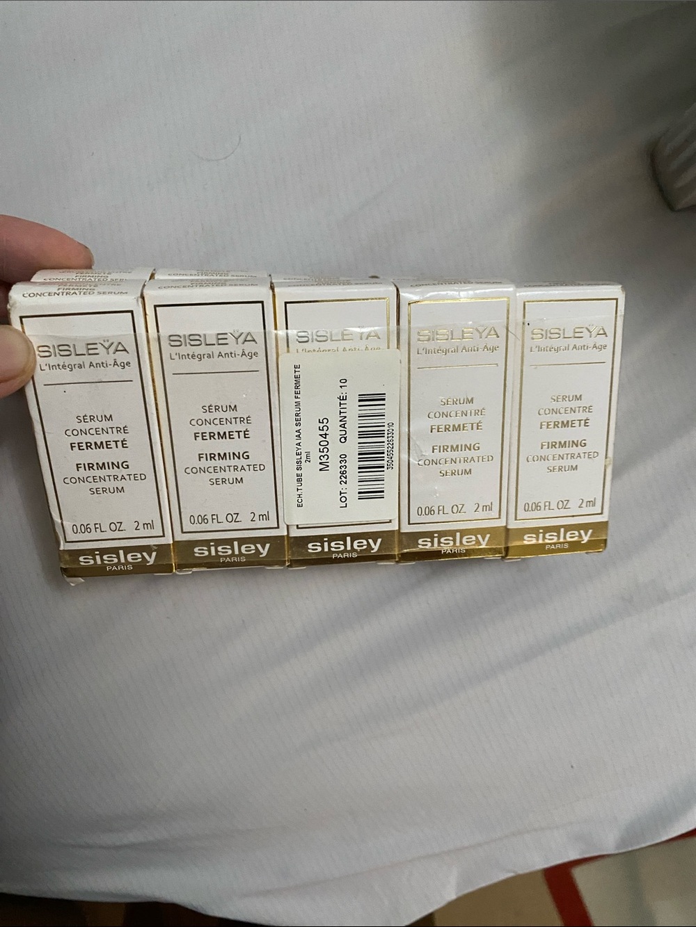 Sisley Firming Concentrated Serum Sample Boxes - White & Gold